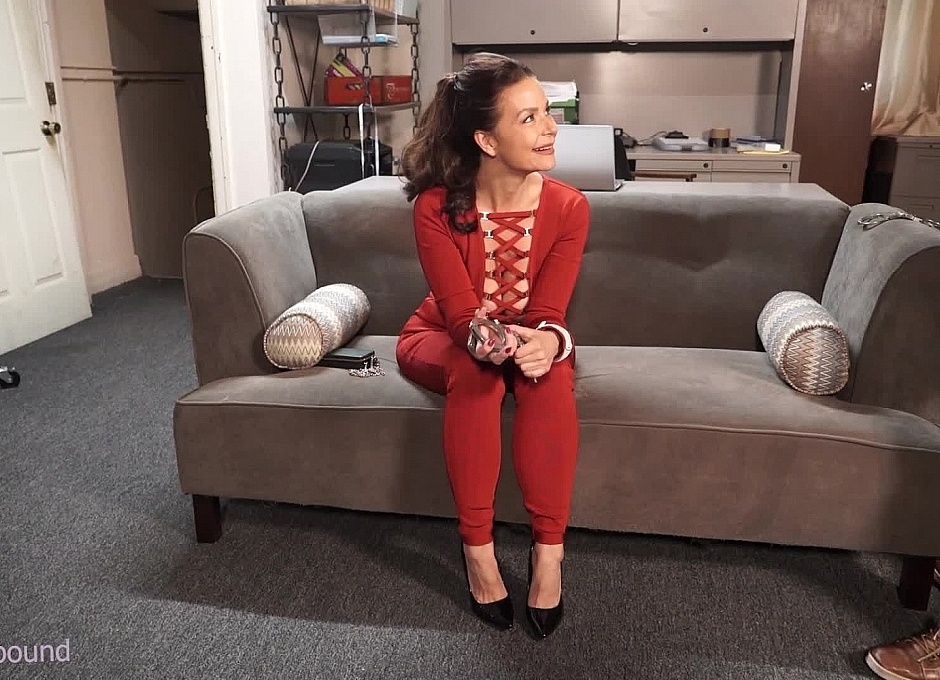 Hired To Be Cuffed And Barefoot At His Office