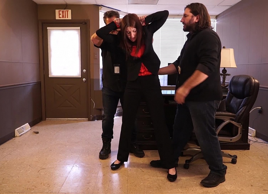 Michele arrested at her office part#1
